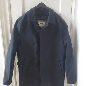 JOSEPH ABBOUD MEN'S BLACK 3/4 MEDIUM 40R WIND/WATER RESISTANT TRENCH COAT - NWOT